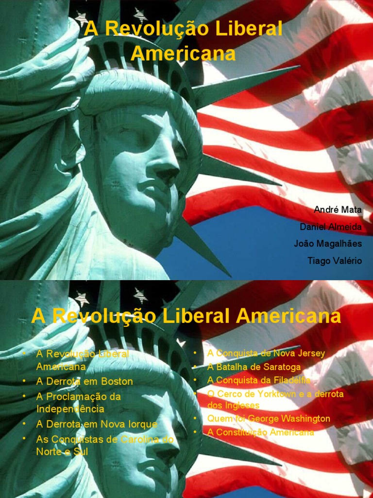 A Revolução Liberal Americana | Download grátis PDF | Treze Colônias ...