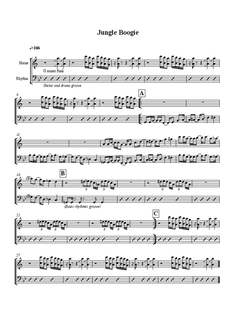 Jungle Boogie PDF