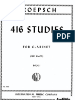 416 Studies for Clarinet - Kroepsch 