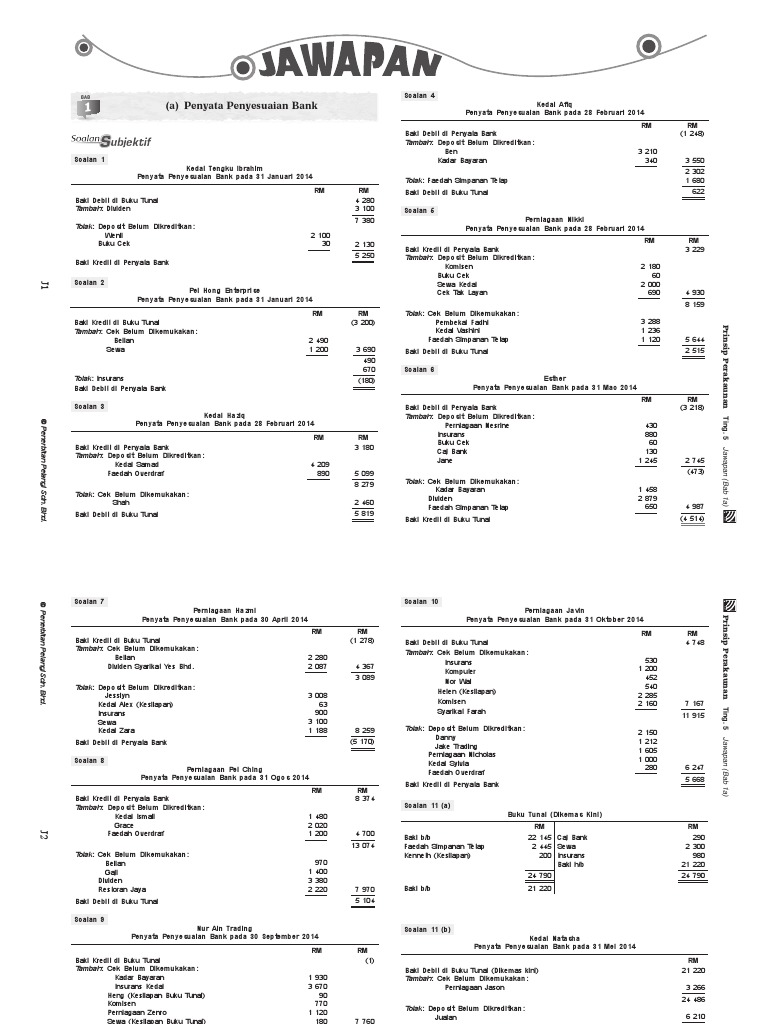 Jawapan Buku Pelangi Prinsip Perakaunan Tingkatan 5  malayuswea
