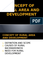 Concept of Rural Area and Development