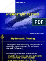  Hydrostatic Testing 