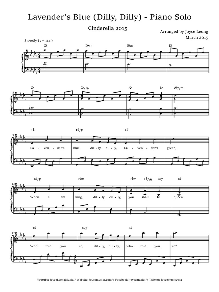 Cinderella 2015 - Lavender's Blue Piano | Leisure
