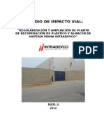 Eiv. Regularización y Ampliación de Planta de Recuperación de Plástico y Almacen de Materia Prima - Tumi - Intradevco