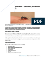 Dengue Fever - Symptoms, Treatment and Prevention