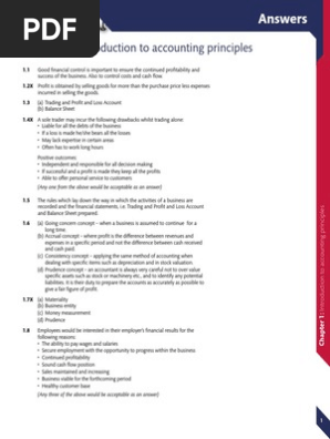 Edexcel Igcse Accounting Answers Debits And Credits Balance Sheet