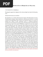 Milmet Oftho Industries & Ors Vs Allergan Inc On 7 May, 2004