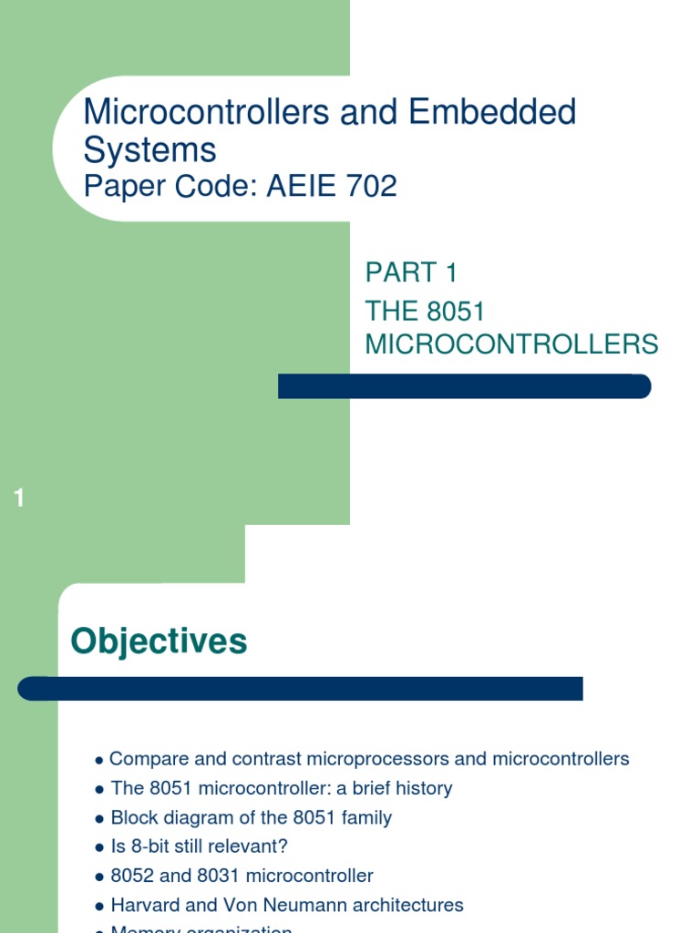 Part 01 | PDF | Microcontroller | Microprocessor