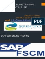 Sap Fscm Online Training and Placemnt in Pune &Uk
