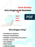 Why Blogging For Dummies: From Dummy