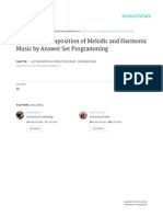 Automatic Composition of Melodic and Harmonic Music by Answer Set Programming