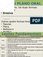 Líquen plano oral: formas, lesões e diagnóstico diferencial