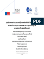 Qué Características de La Formación Inicial de Los Docentes Se Asocian A Mayores Avances en Su Aprendizaje de Conocimientos Disciplinarios