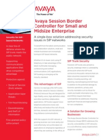 Avaya SBCE SME Platform Fact Sheet