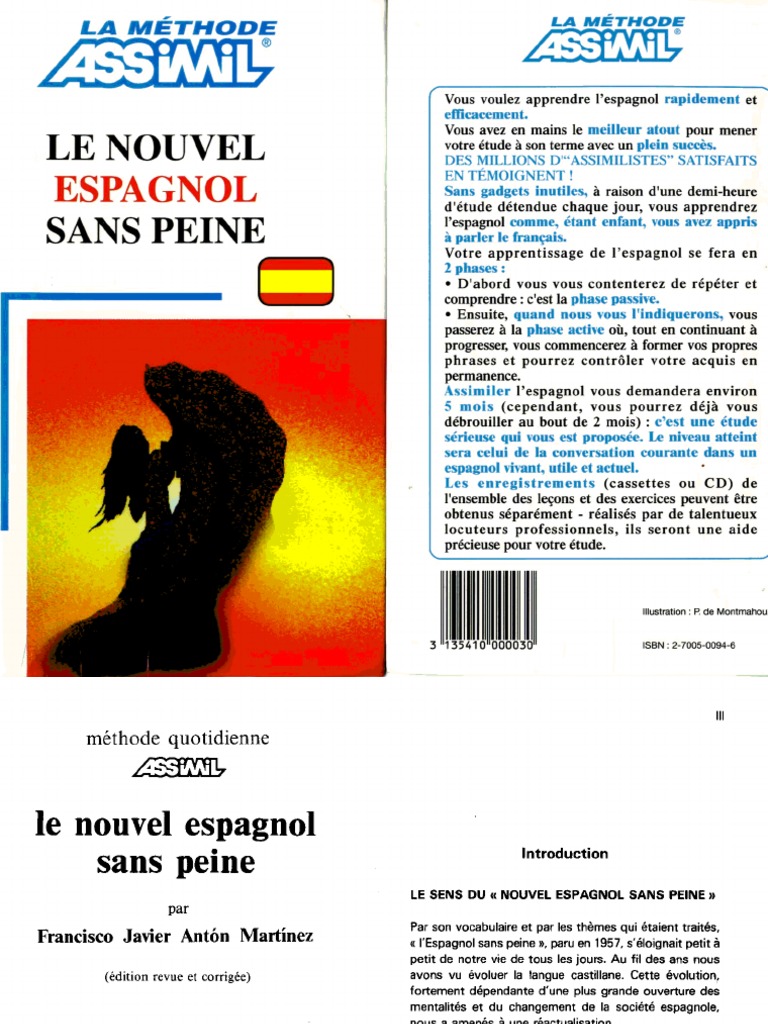 Assimil Le Nouvel Espagnol Sans Peine Mp3 Pdf Assimil Espagnol Sans Peine Le Livre 1 | PDF