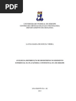 Vieira, 2015 - Análise da distribuição de biodetritos no sedimento superficial da plataforma continental sul de Sergipe