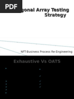 Orthogonal Array Testing Strategy