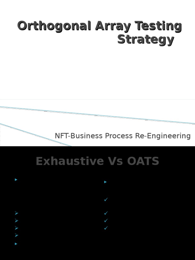 Orthogonal Array Testing Explained | PDF | Array Data Structure ...