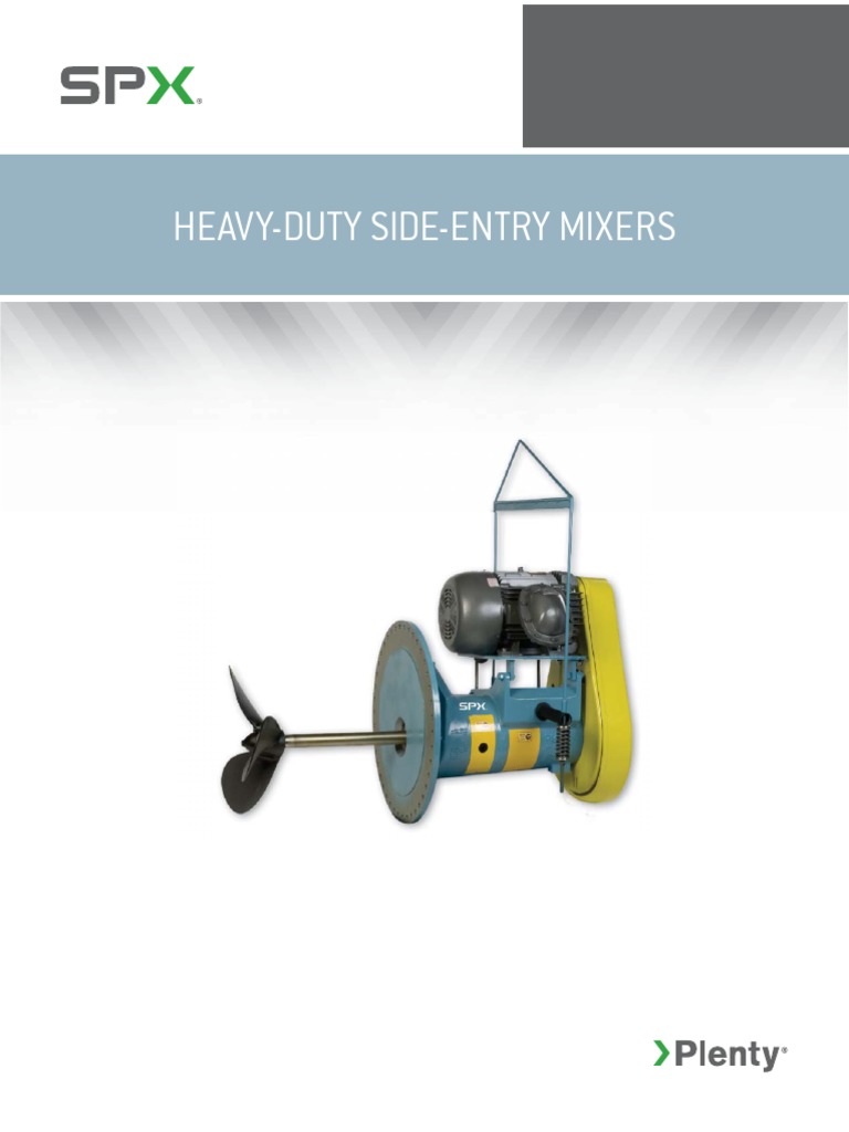 Spx Heavy Duty Side Entry Mixers Mechanical Engineering Nature