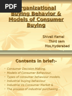 Download Models of CB amp Industrial Buying Behaviour by shivali_kamal4622 SN28260982 doc pdf