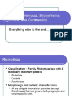 Rickettsia, Chlamydia, Mycoplasma, Legionella, and Gardnerella Diseases