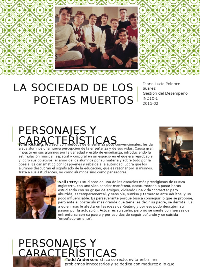 La Sociedad de Los Poetas Muertos