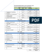 Rancangan Anggaran Biaya Studi Ekskursi 2015 (Dosen)