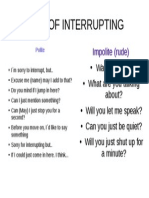 Ways of Interrupting