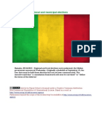 Mali: Report of The Regional and Municipal Elections