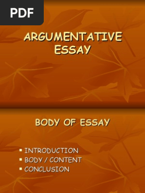 Argumentative Essay