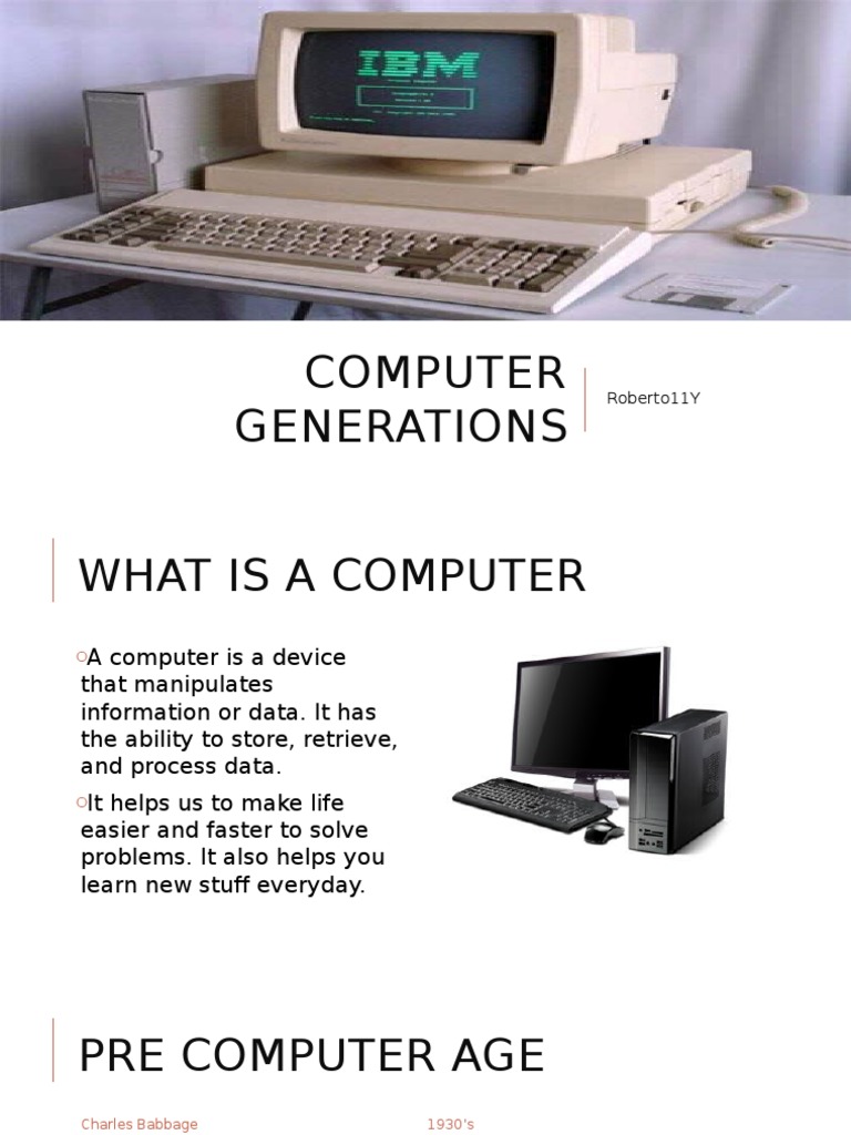 Evolution of Computer Generations | PDF