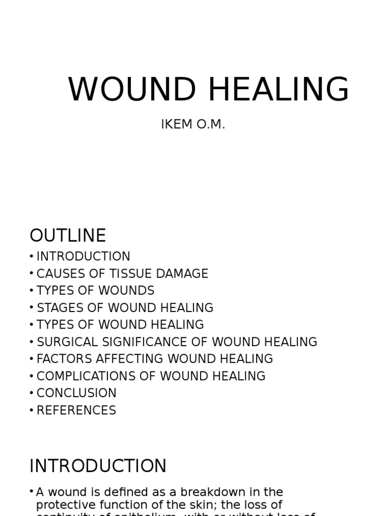 Wound and Wound Healing | PDF | Wound Healing | Inflammation