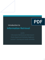 Information Retrieval: Introduction To