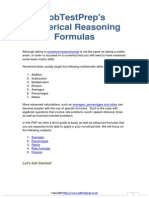 Numerical Reasoning Formulas PDF