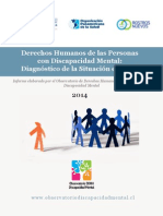 Informe Derechos Humanos de Las Personas Con Discapacidad Mental