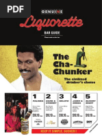 GENUINE Liquorette Menu