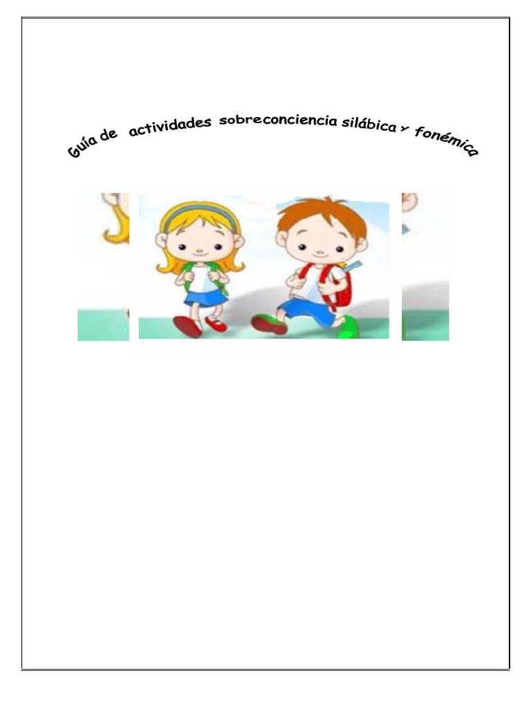 Actividades de Conciencia Fonológica | PDF | Sílaba | Palabra