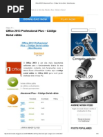 Office 2013 Professional Plus – Código Serial Válido - MaisMacetes