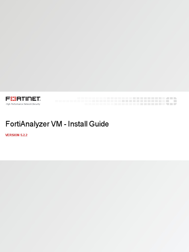 FortiAnalyzer VM Install Guide | Virtual Machine | Hyper V