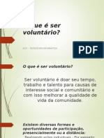 SEJA VOLUNTÁRIO