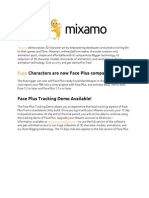 Characters Are Now Face Plus Compatible!: Mixamo