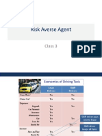 Risk Averse Agent: Class 3