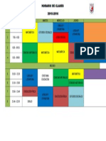 Horario de Clases Setimo B
