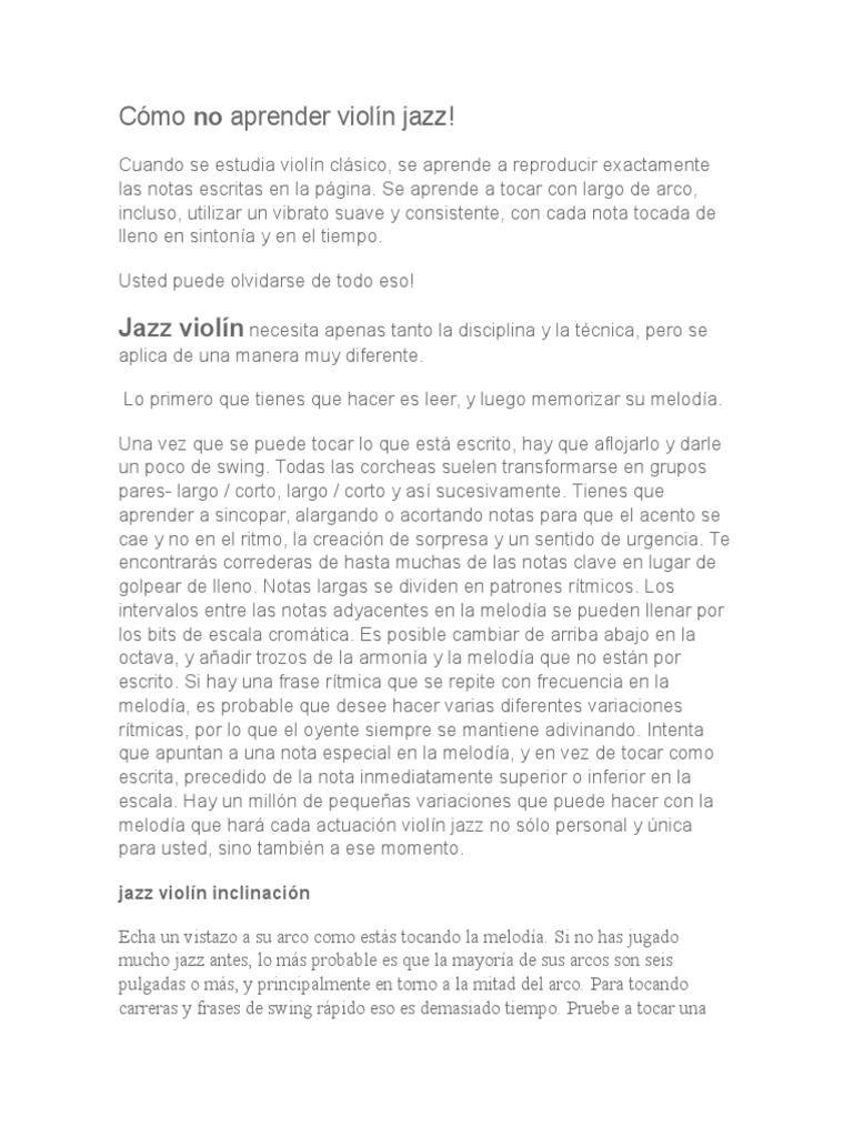 Jazz Violin PDF Acorde (Música) Escala (música)