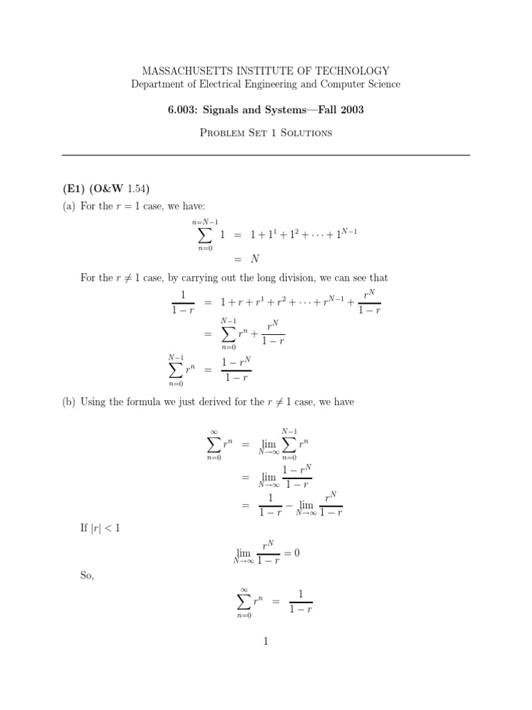 Ps 1 Sol | PDF | Algebra | Mathematical Objects