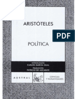 Aristoteles. La Politica. Introduccion