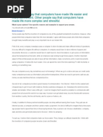 Download Some People Say That Computers Have Made Life Easier and More Convenient by Sons Yesu SN282666751 doc pdf