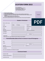 Application Form 2015