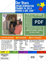 Third Grade Newsletter SEPTEMBER 24, 2015 MS. MOUSEL & MR. LEHR