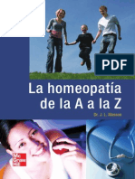 La Homeopatia de La A A La Z